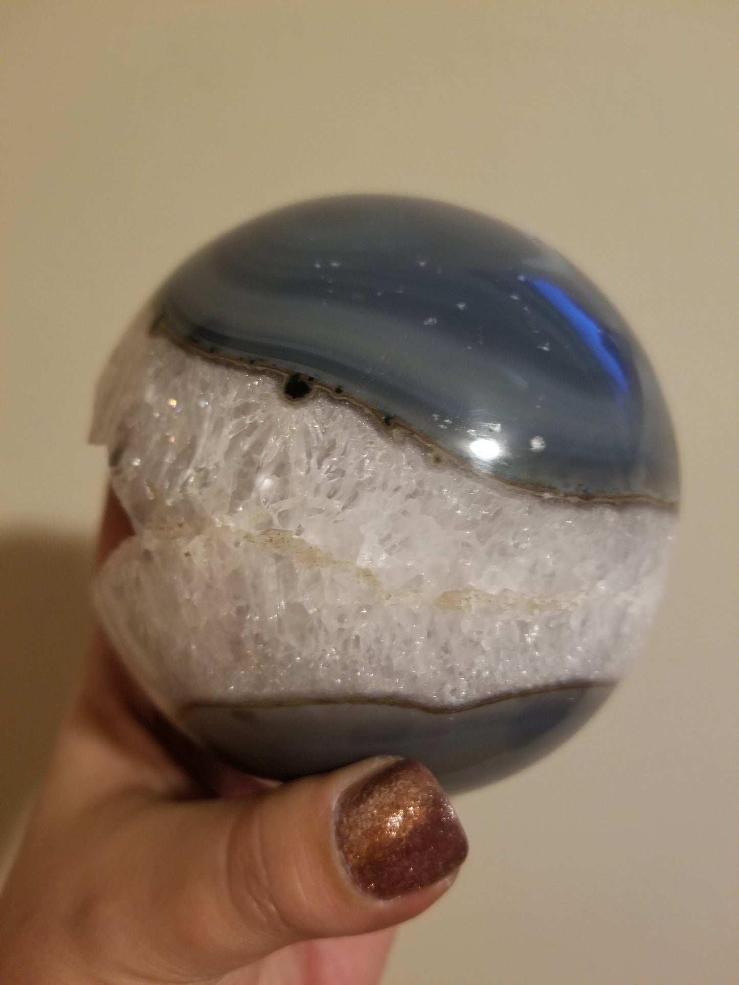 Druzy Agate Sphere