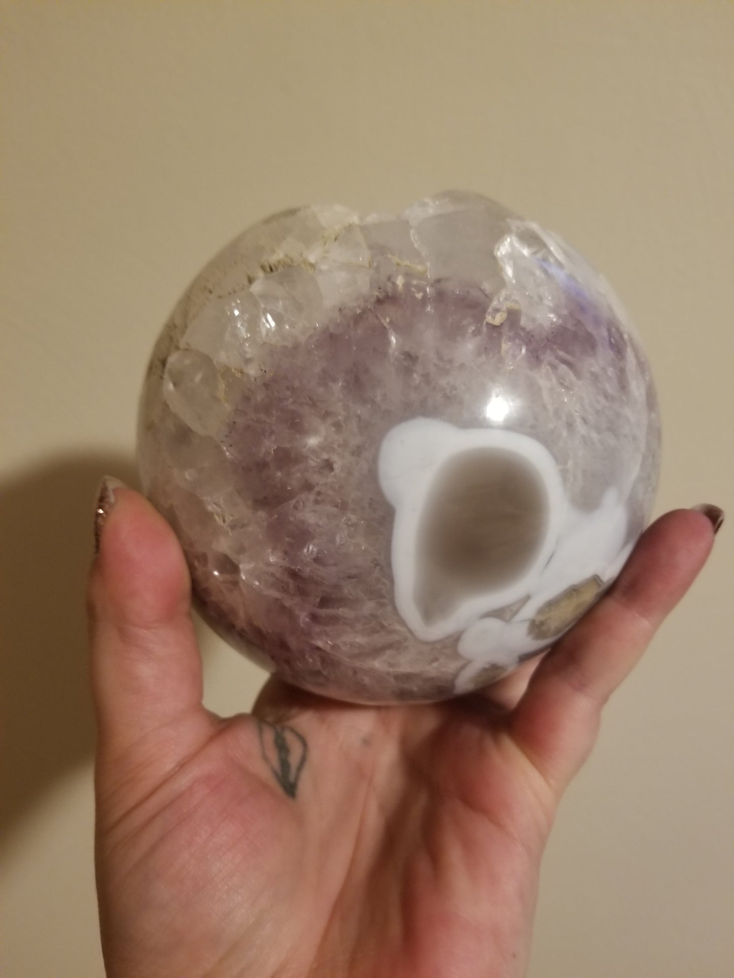Ugandan Amethyst Geode Sphere