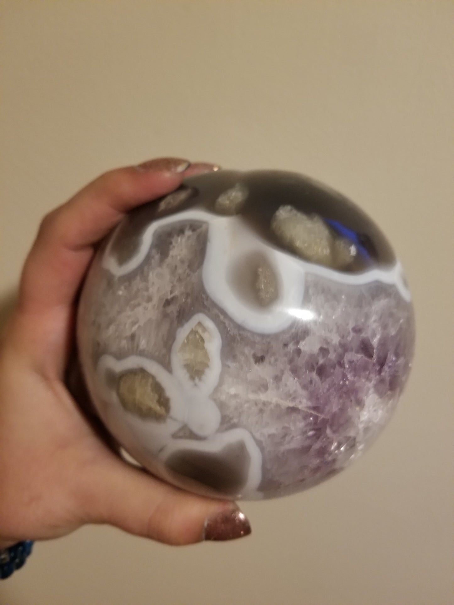 Ugandan Amethyst Geode Sphere