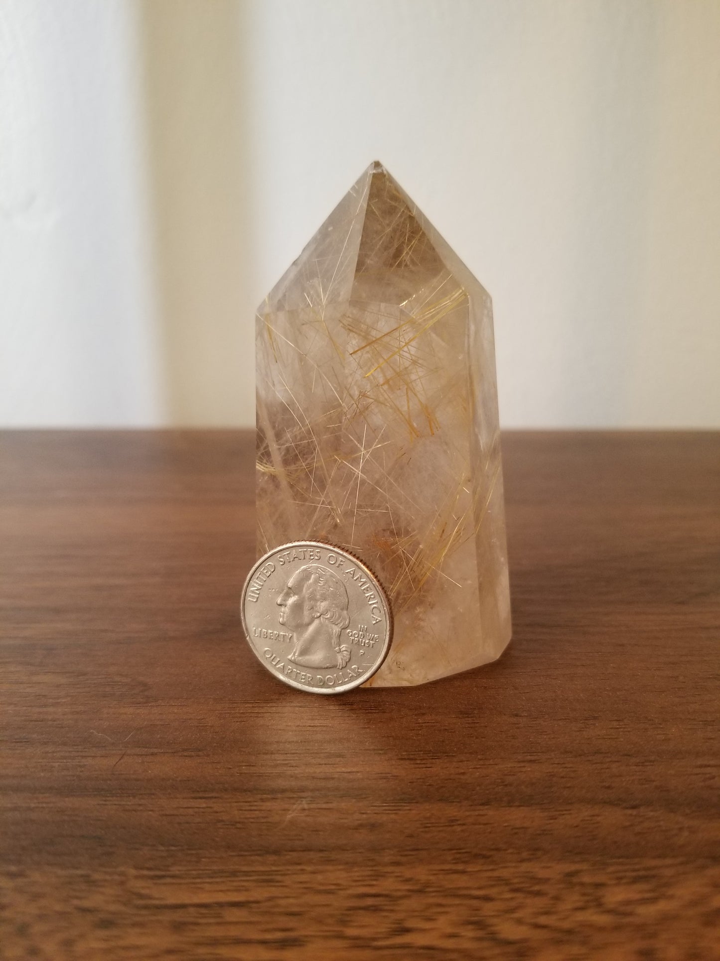 Golden Rutile Quartz Tower