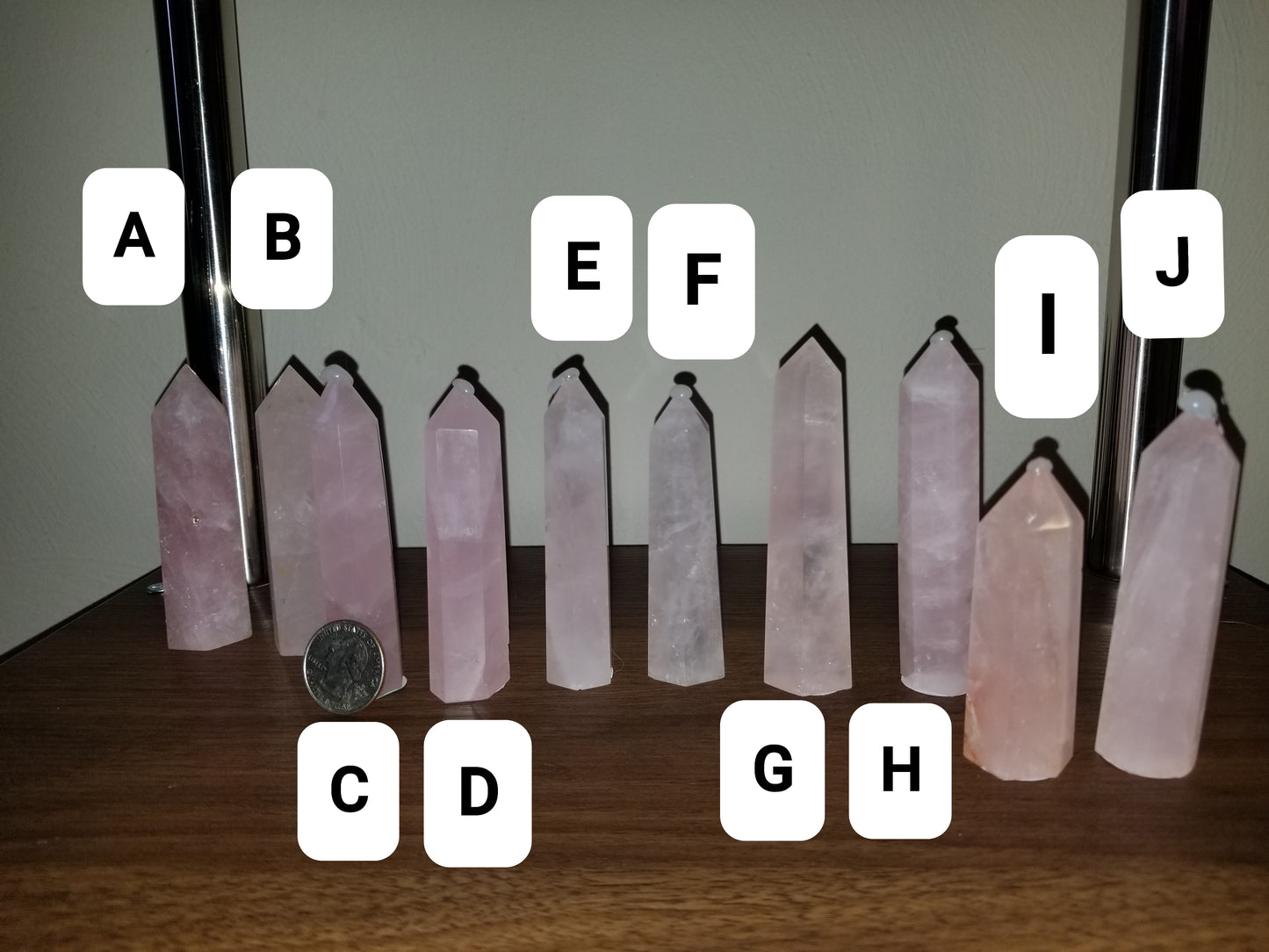 Small Rose Quartz Tower