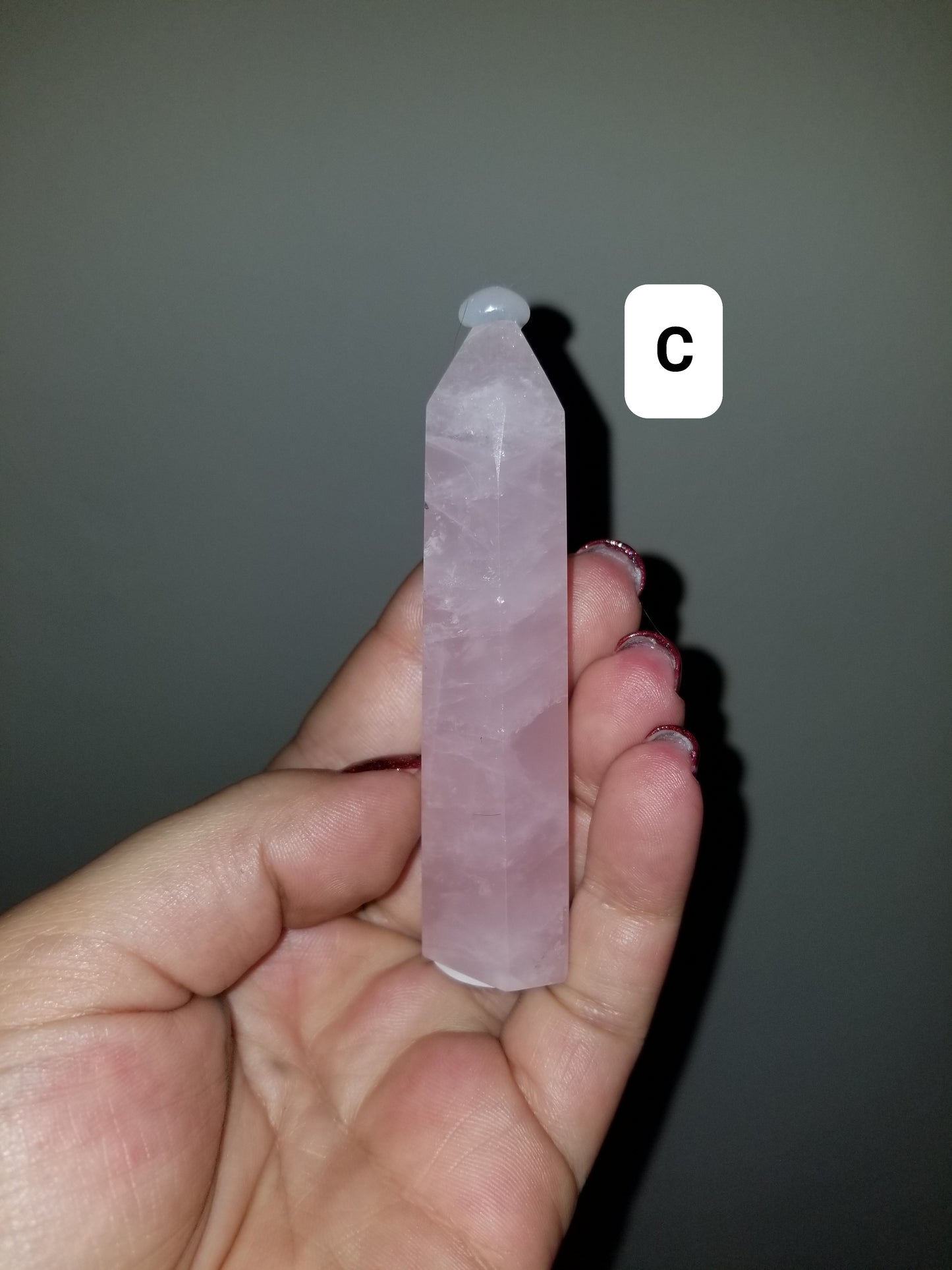 Small Rose Quartz Tower