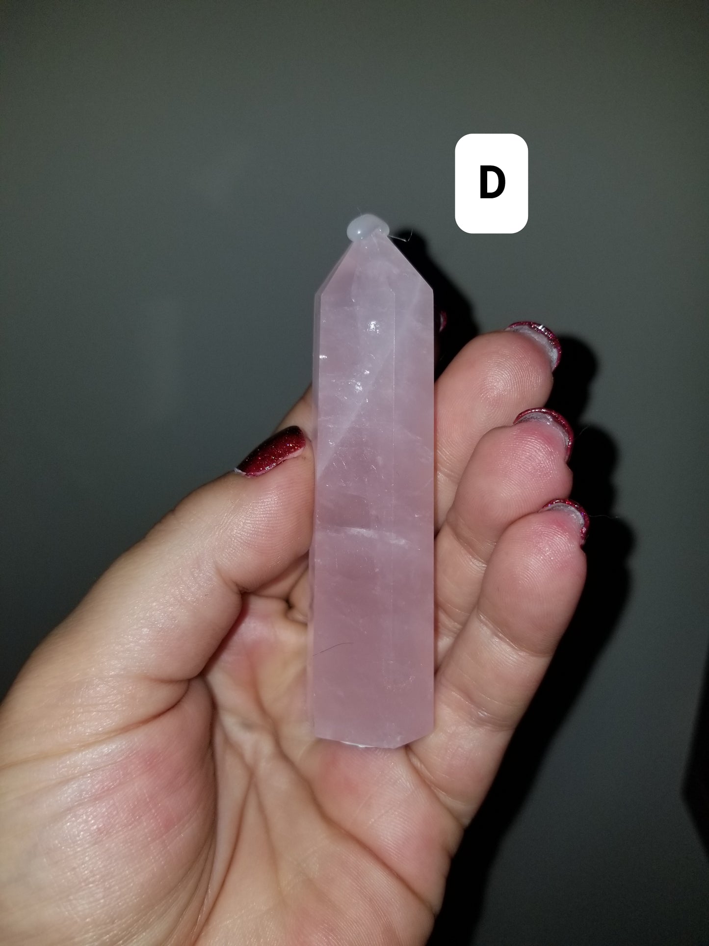 Small Rose Quartz Tower