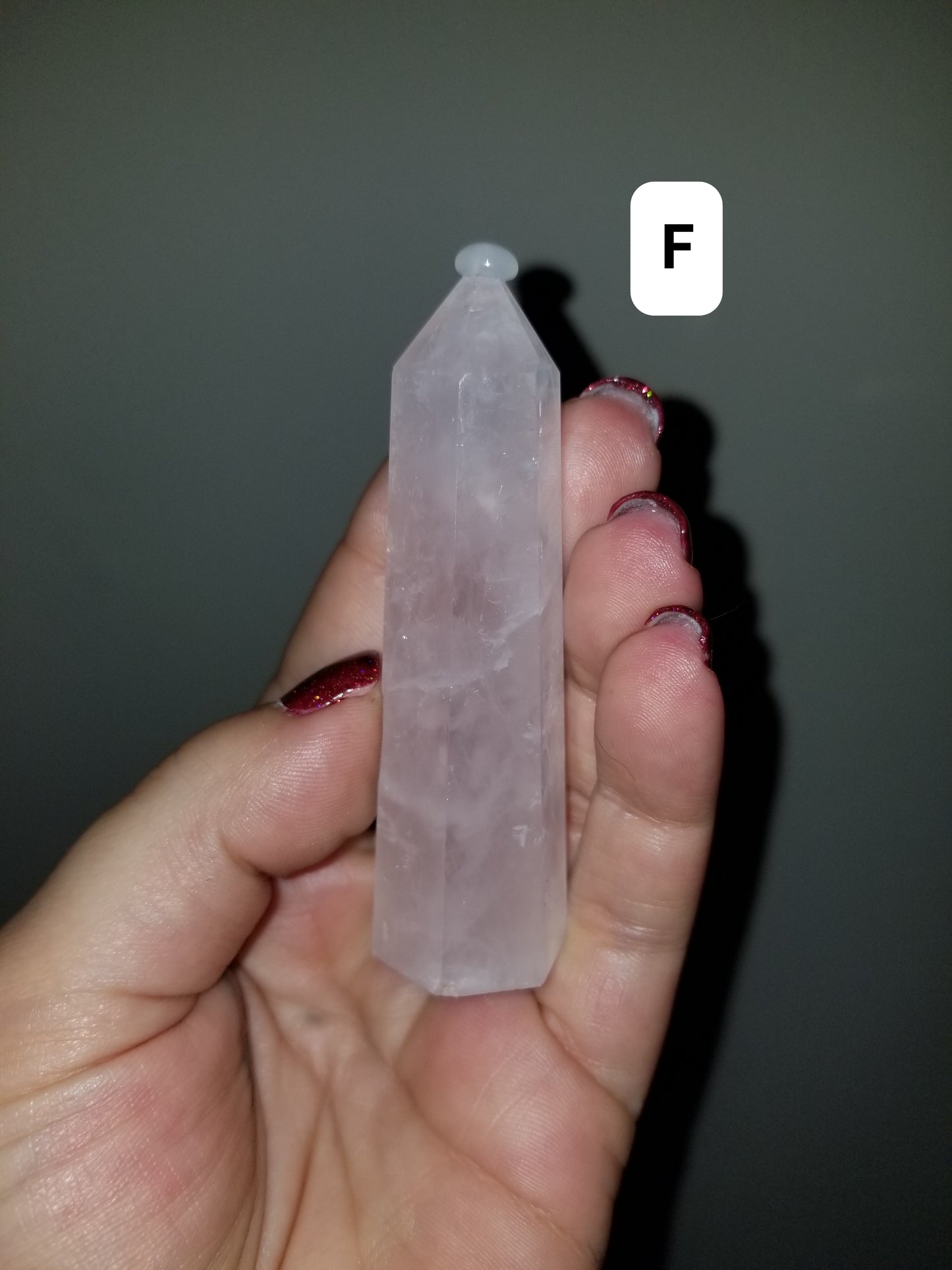 Small Rose Quartz Tower