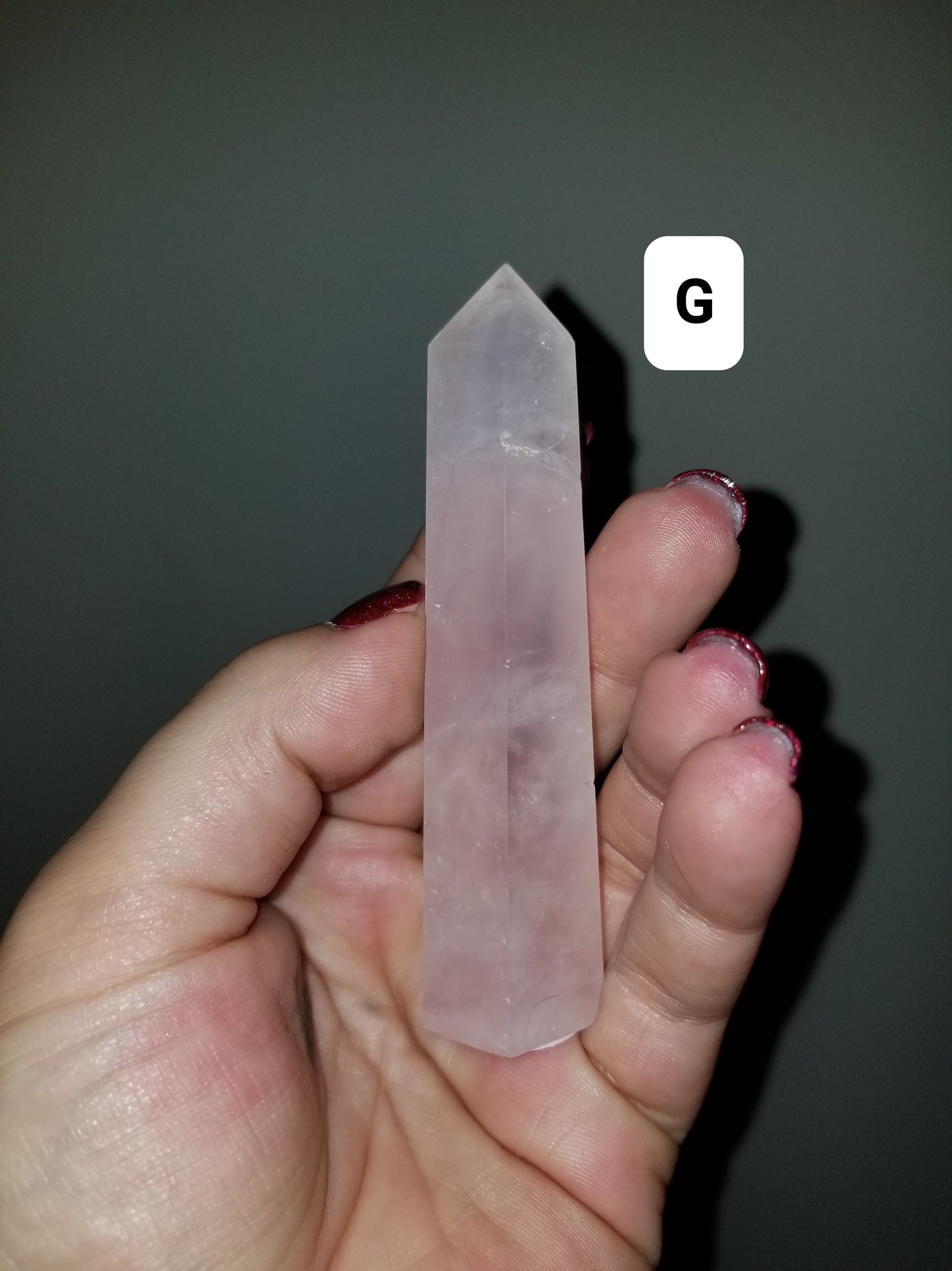 Small Rose Quartz Tower