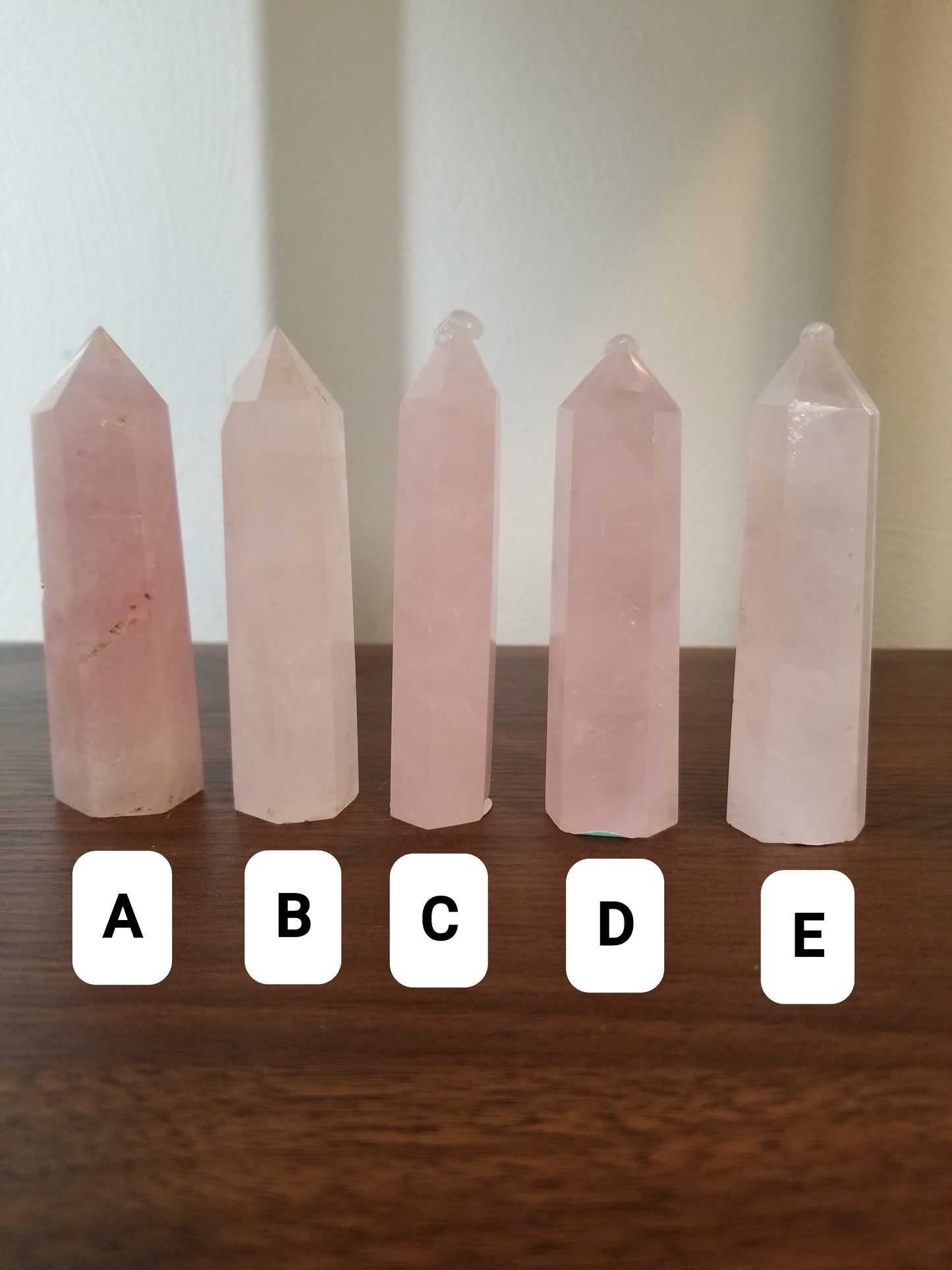 Small Rose Quartz Tower