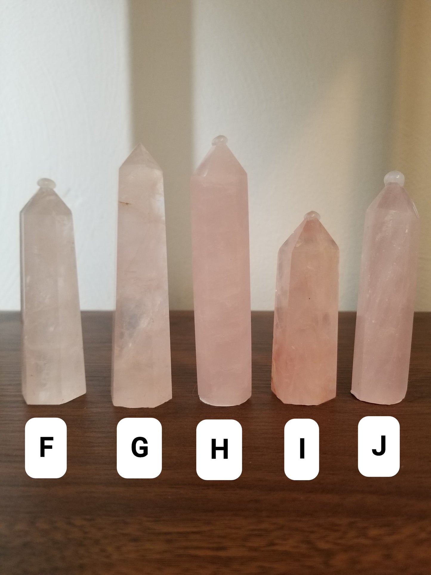 Small Rose Quartz Tower