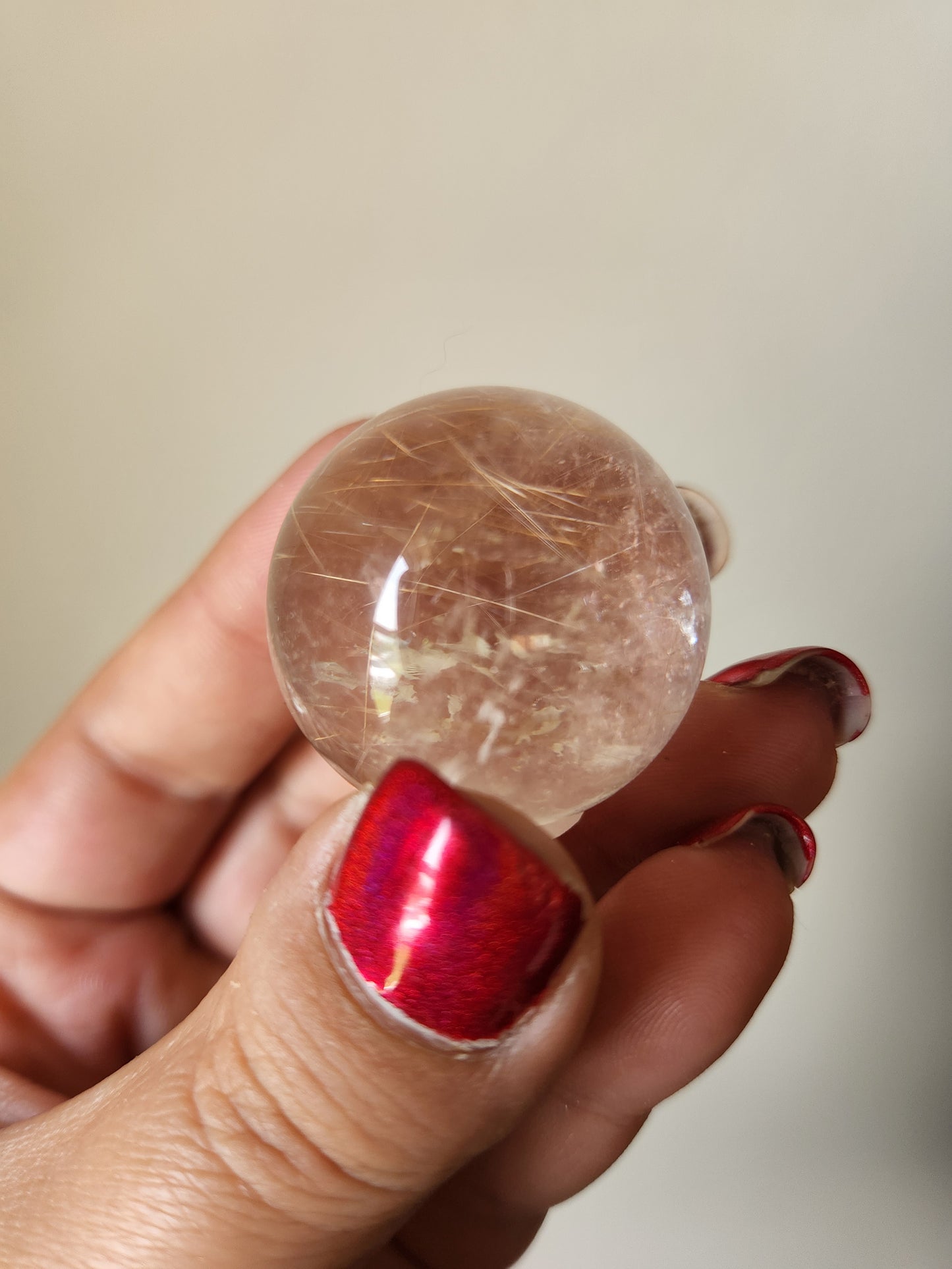 Golden Rutile Sphere