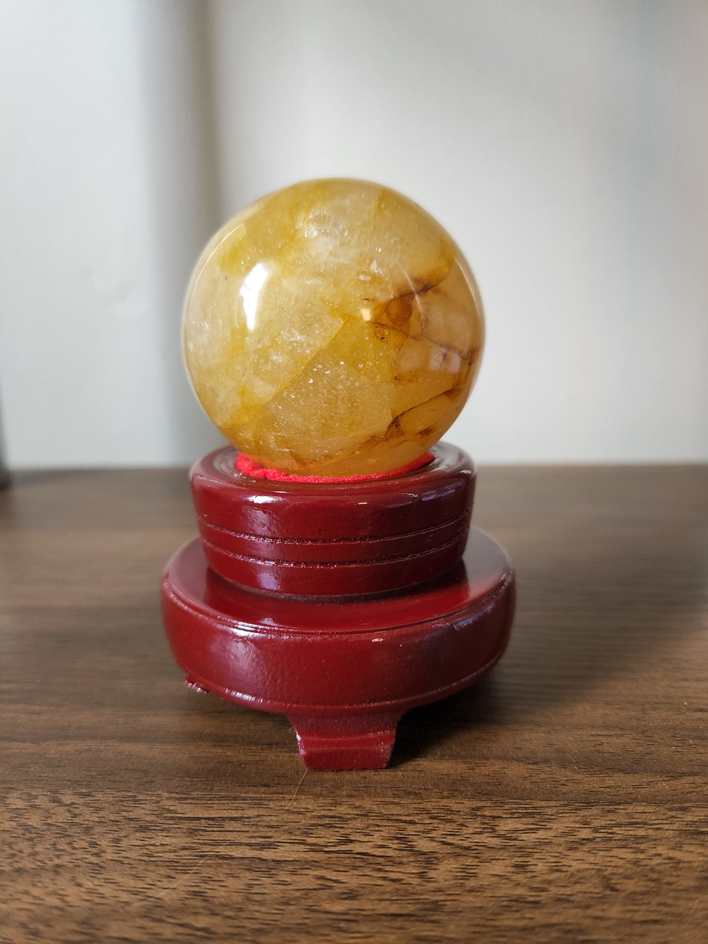 Small Wooden Rotating Sphere stand