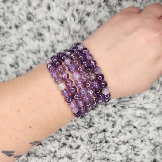 Amethyst Bead Bracelet