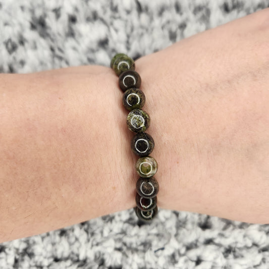 Dragon Blood Jasper Bead Bracelet