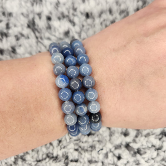 Blue Aventurine Bead Bracelet