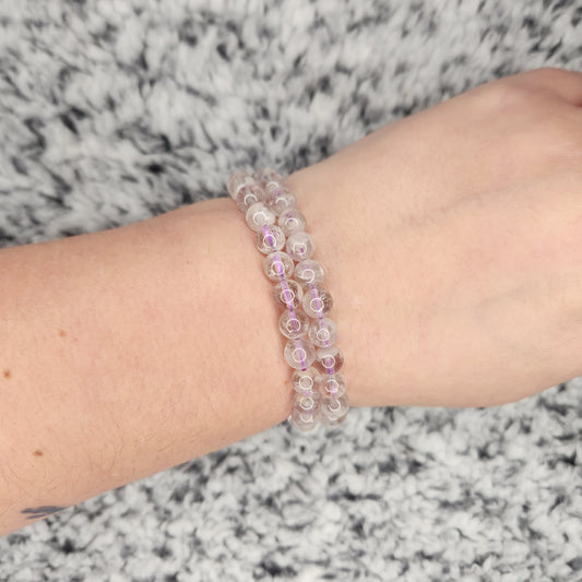 Clear Quartz Bead Bracelet