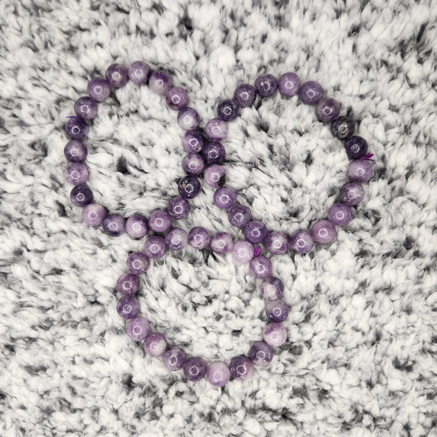 Lepidolite Bead Bracelet