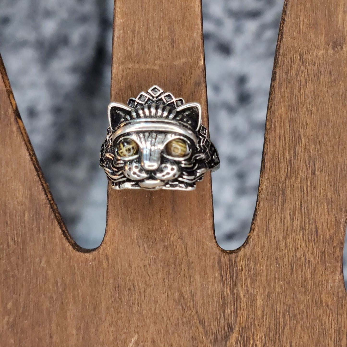 Tiger Eye Royal Cat Ring