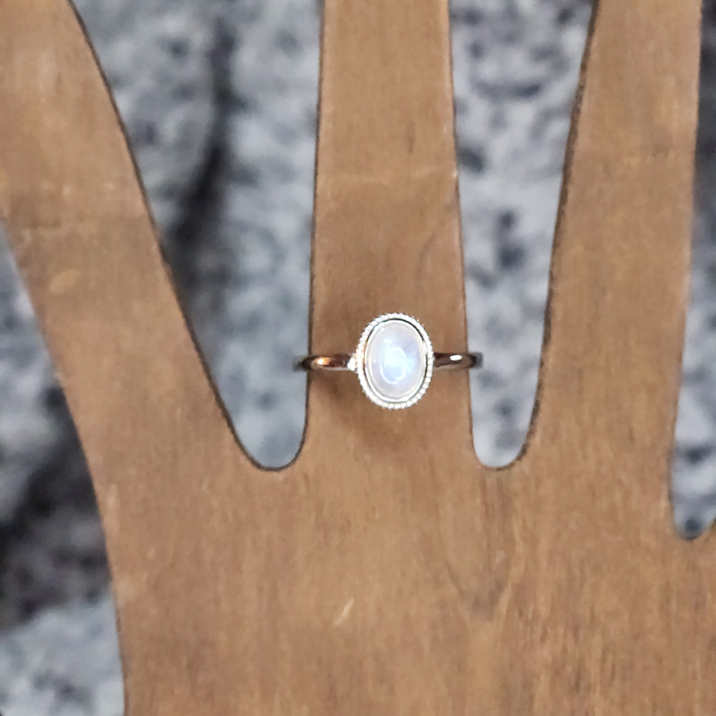 Simple Moonstone Ring