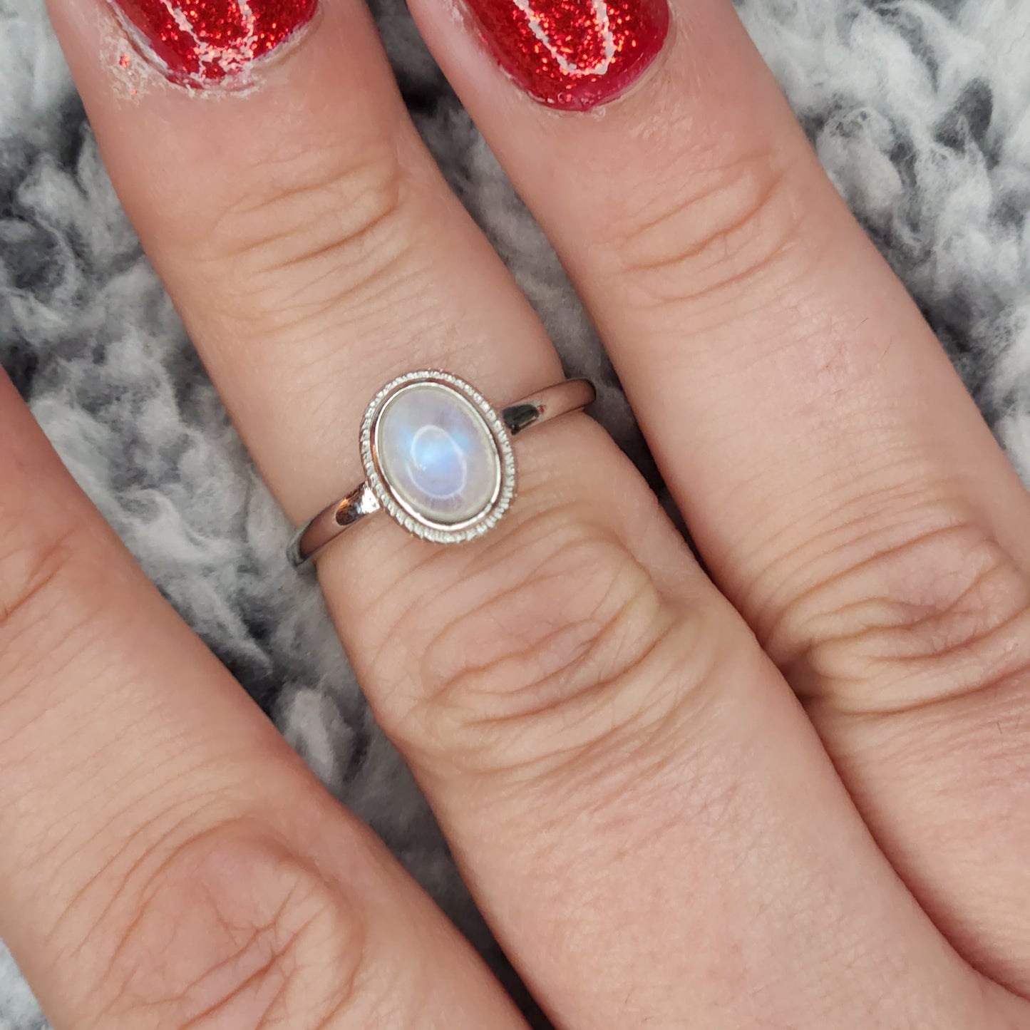 Simple Moonstone Ring