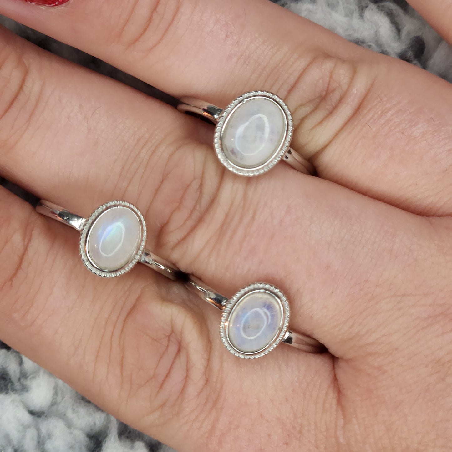 Simple Moonstone Ring