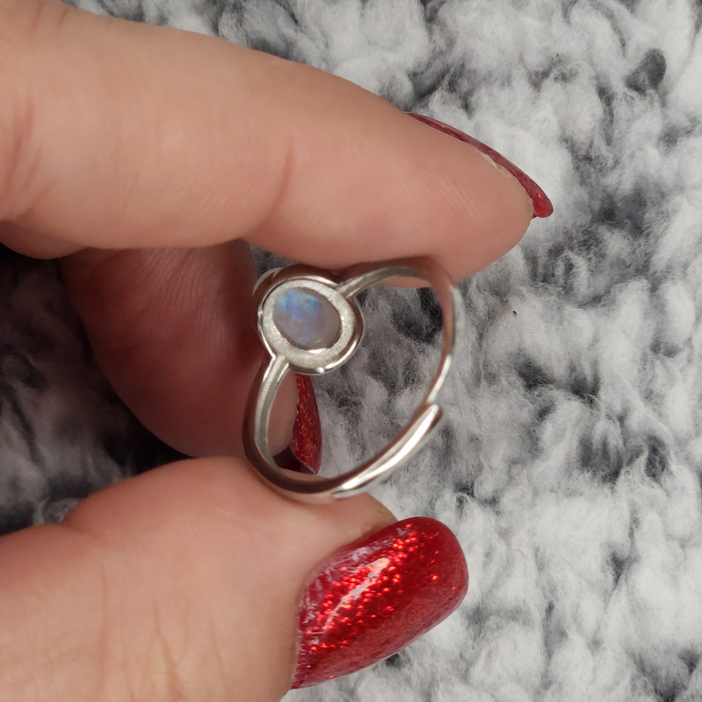 Simple Moonstone Ring