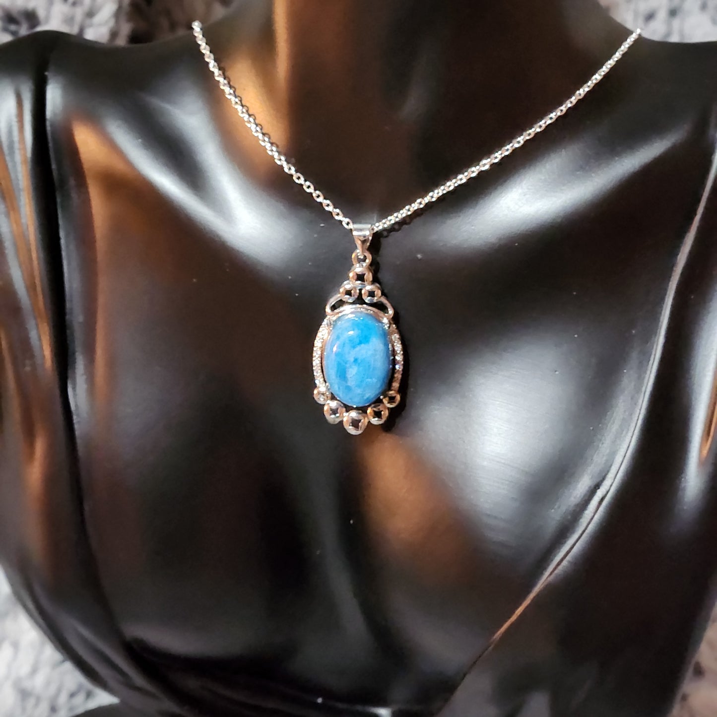 Blue Apatite Necklace