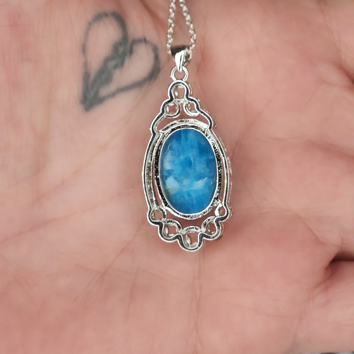 Blue Apatite Necklace