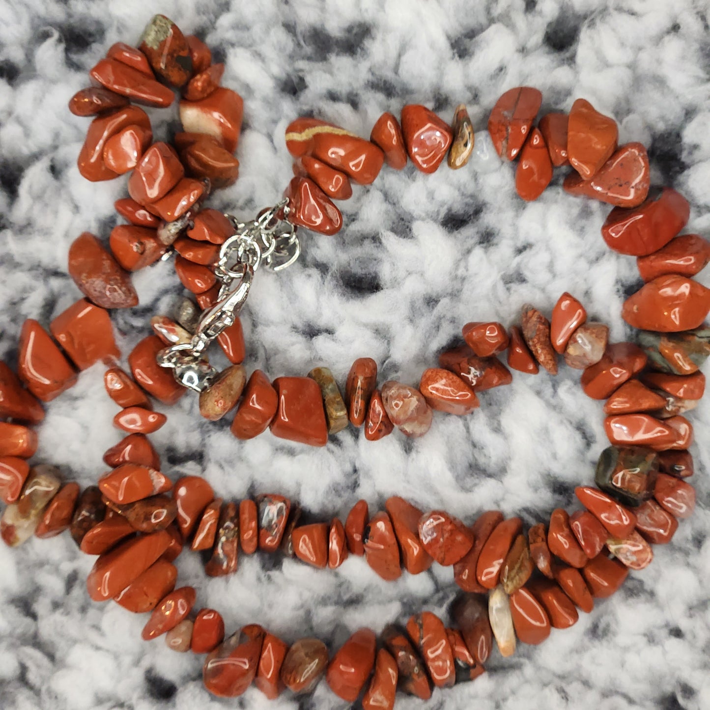 Red Jasper Chip Necklace