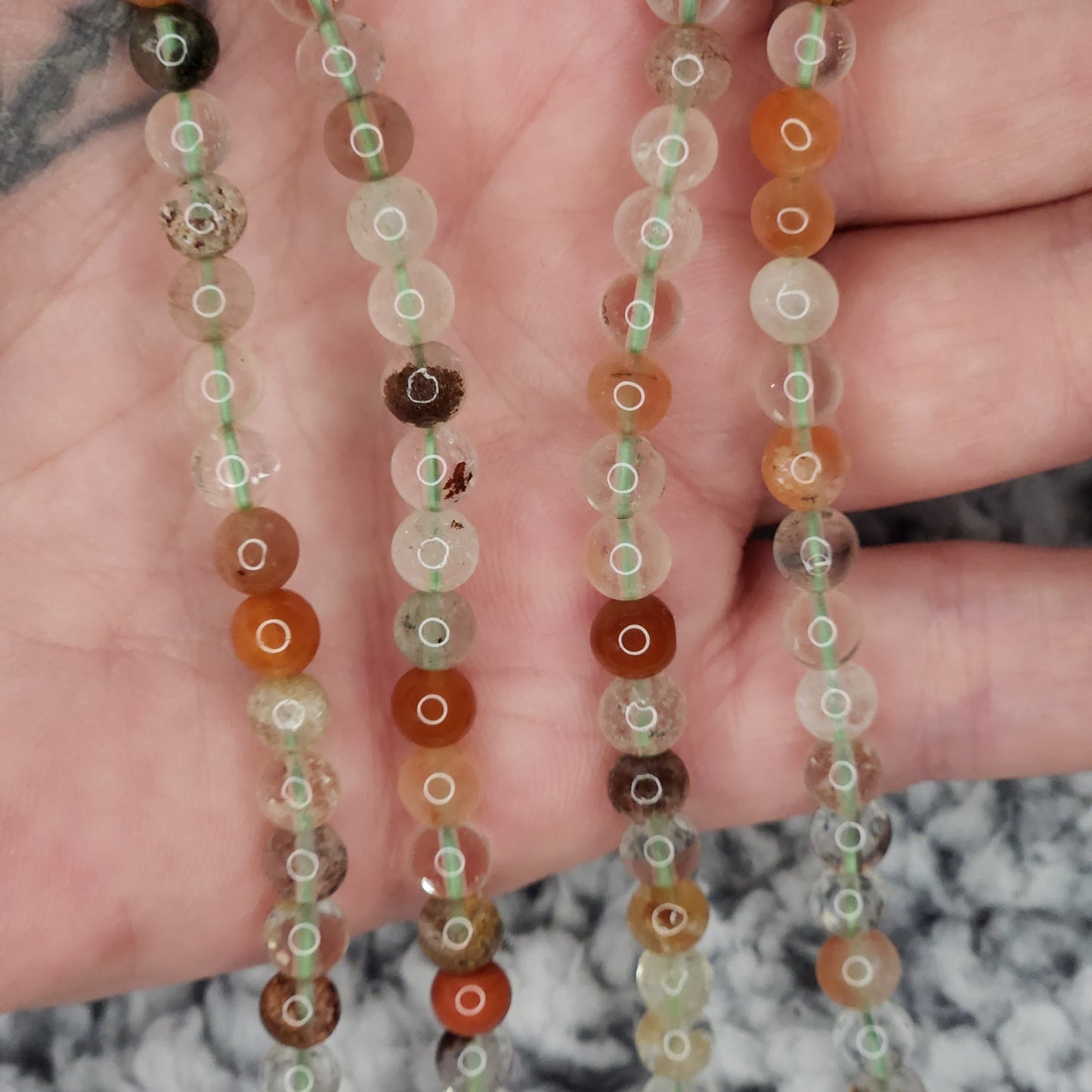 Garden Quartz Bead Necklace