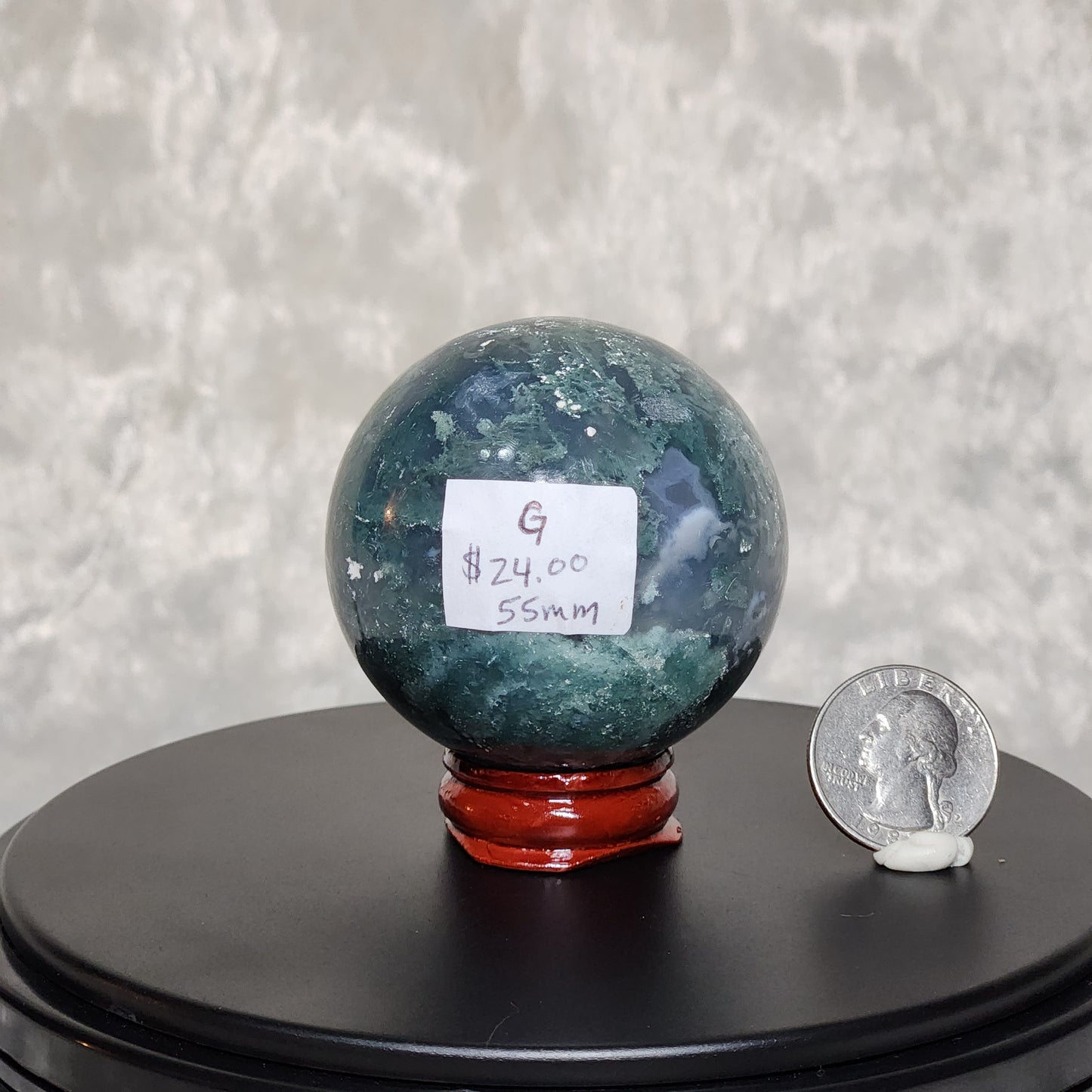 Moss Agate Sphere G