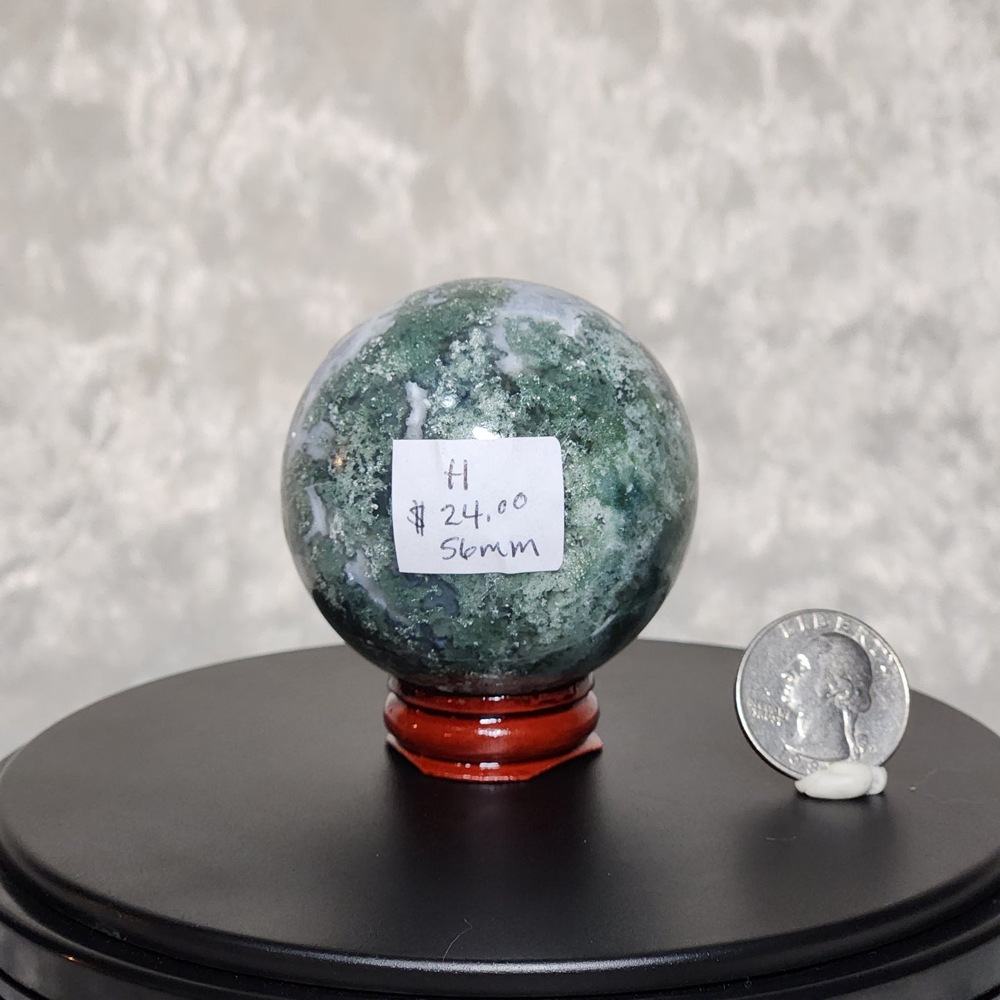 Moss Agate Sphere H