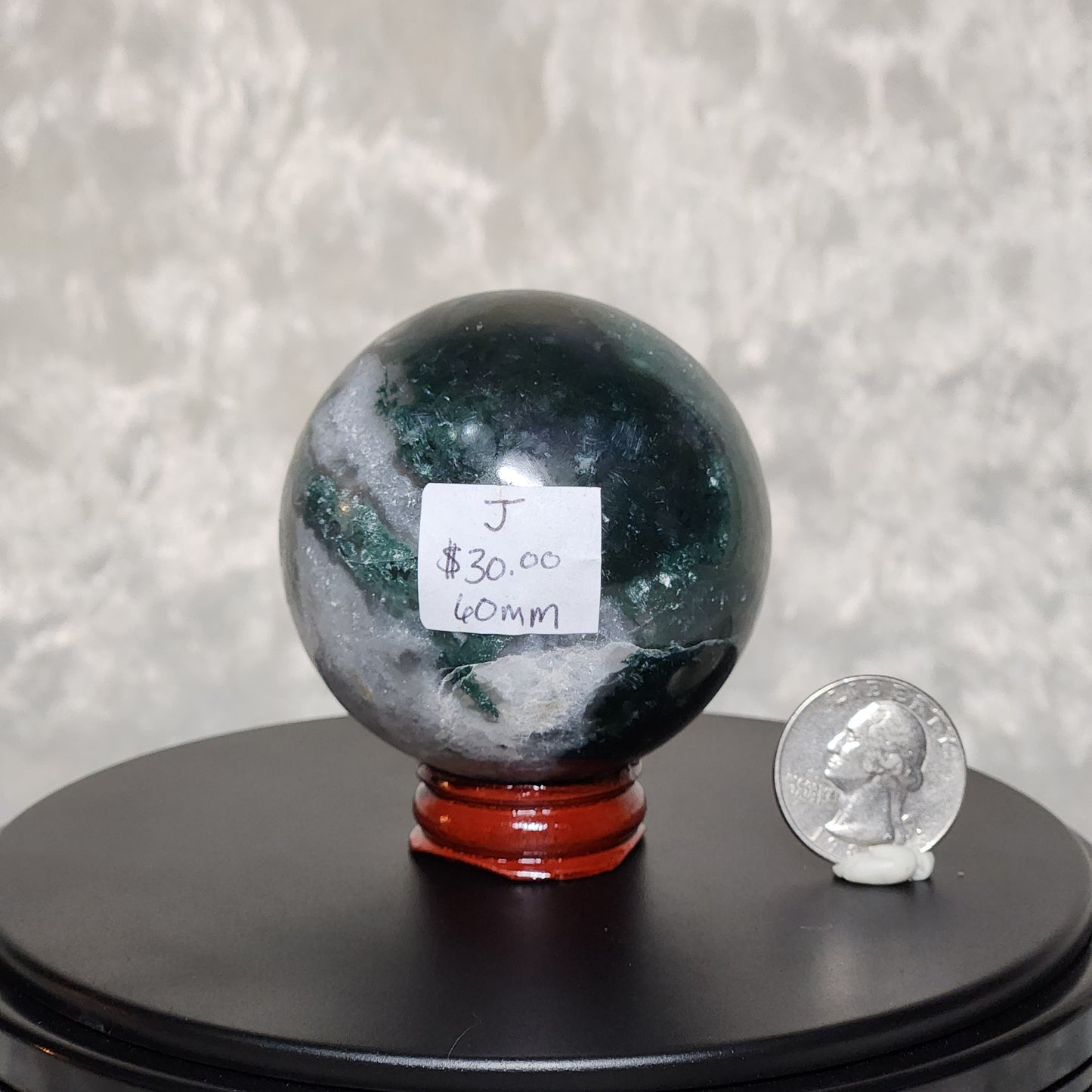 Moss Agate Sphere J