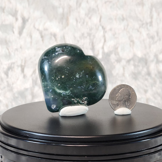 Moss Agate Heart A