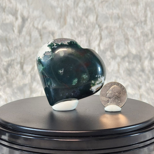 Moss Agate Heart C